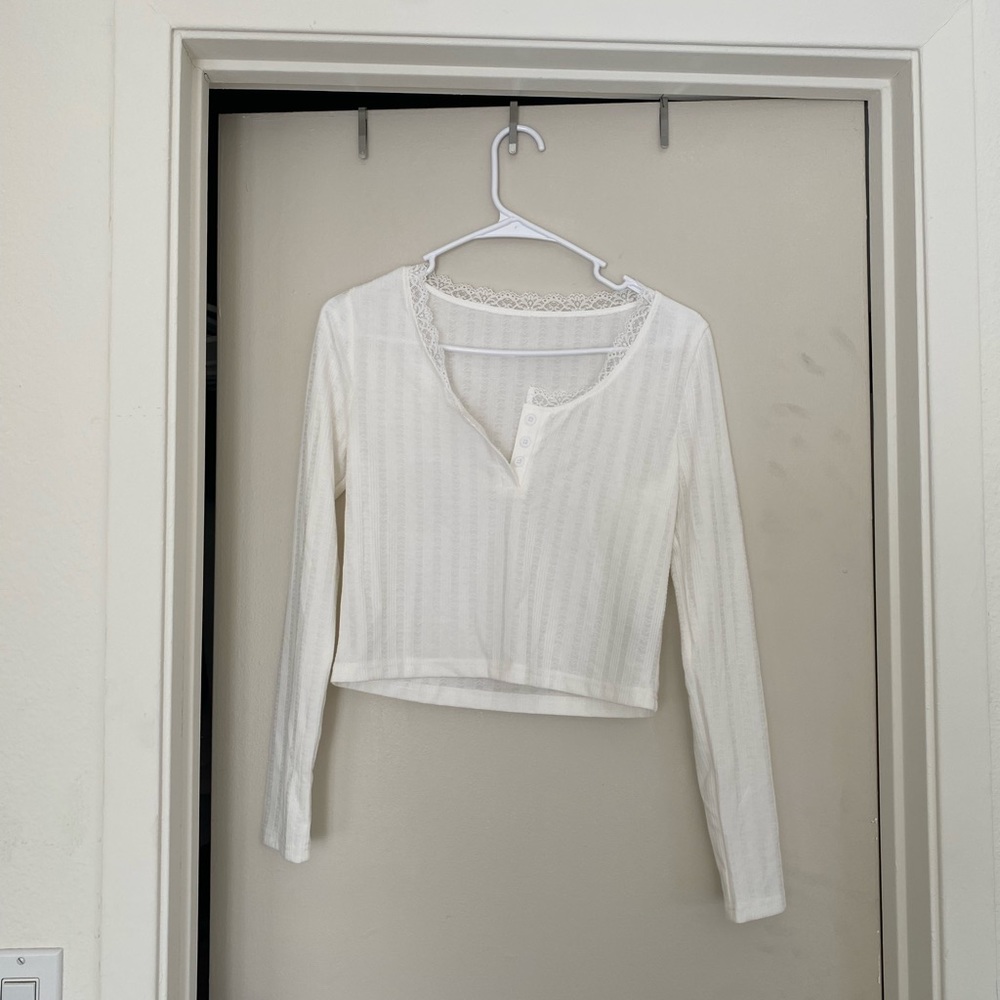 Cider long sleeve semi crop